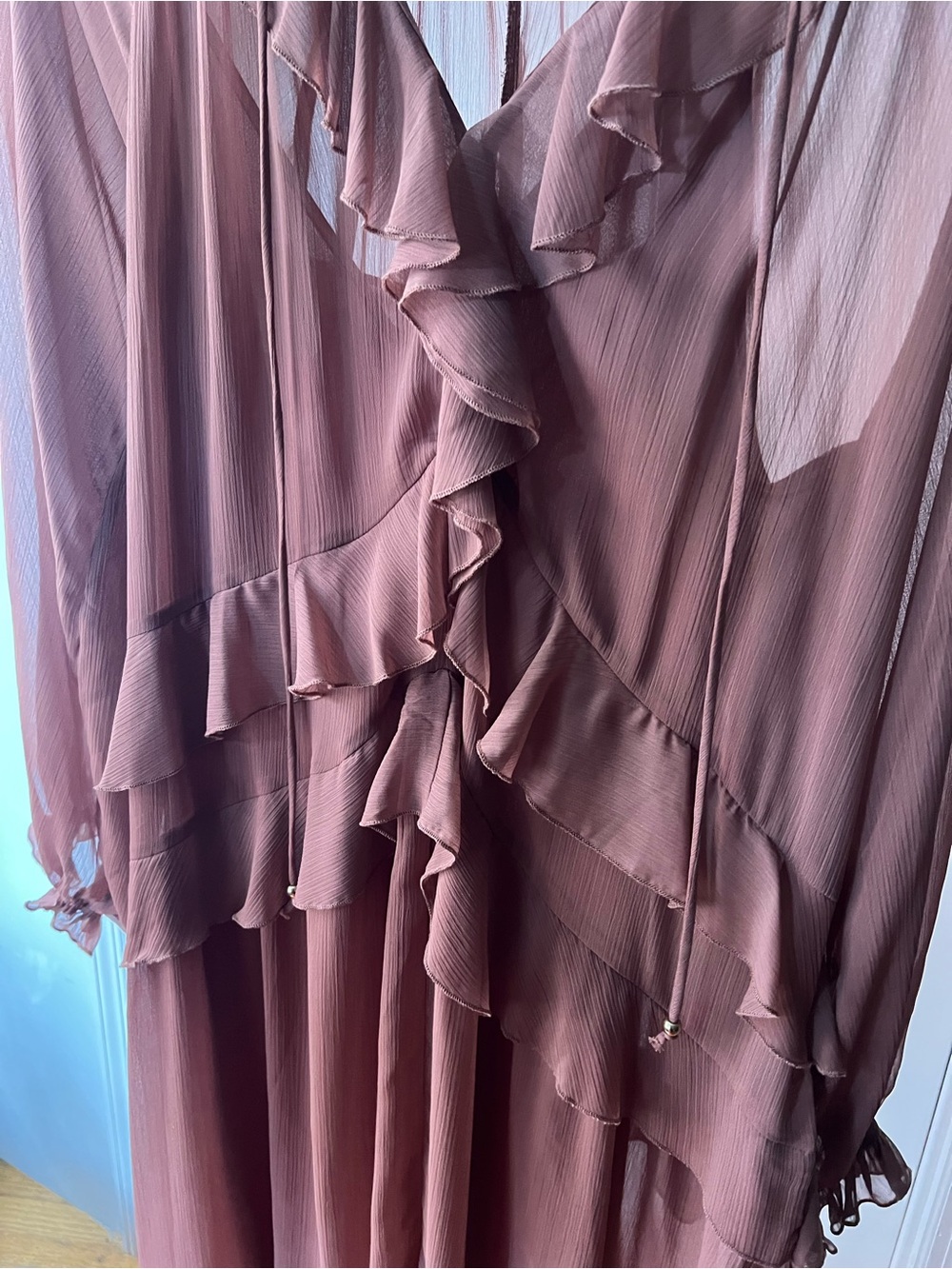 Beautiful Zara Maxi Ruffle Dress - Picture 5 of 10